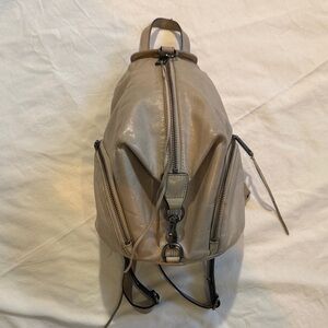 Rebecca Minkoff Taupe Backpack with Zipper Details